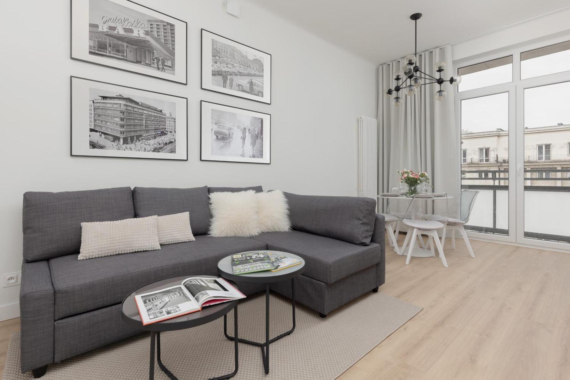 Spacious Apartment With Panoramic View Of Warsaw By Noclegi Renters Bagian luar foto